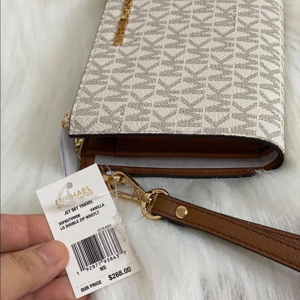 MK DOUBLE ZIP WALLET